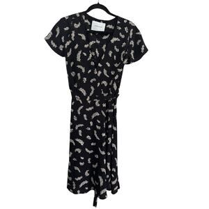 Amour Vert Black and White Midi Dress